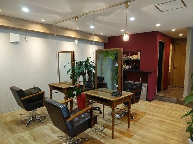リアンヘアサロンの店内の写真