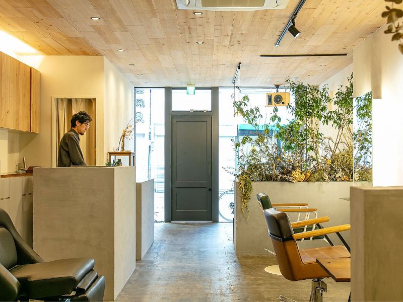 岐阜でオーガニックの施術に力を入れる美容室MITONO HAIR and Eの店内の写真