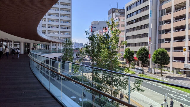 川越駅周辺の風景