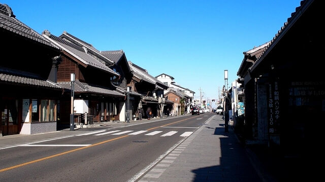 川越の蔵造りの街並み