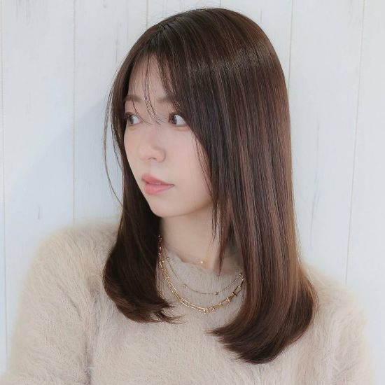 Agu hair rio 本川越店のストレートヘアのスタイル写真