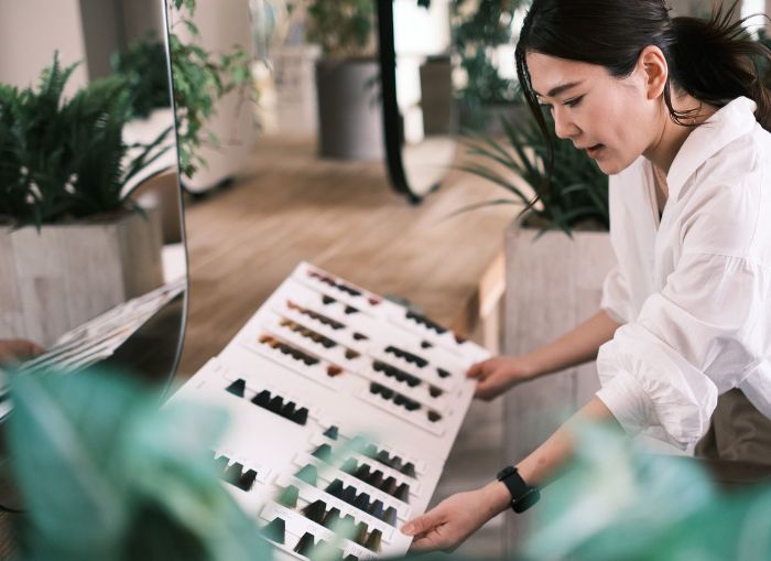 The HAIR LOUNGE Hatsuko Endo AVEDAのエントランス外観写真
